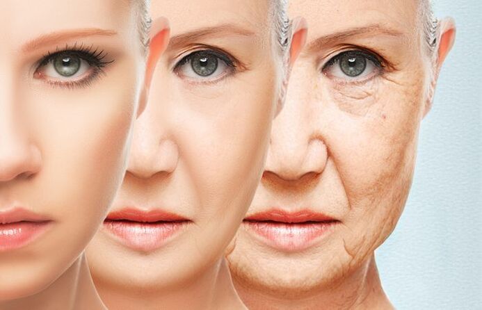 estágios de rejuvenescimento da pele facial com máscaras
